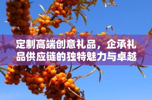 定制高端创意礼品，企承礼品供应链的独特魅力与卓越服务